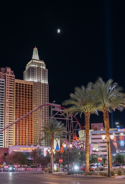 A night in Las Vegas during one day visit