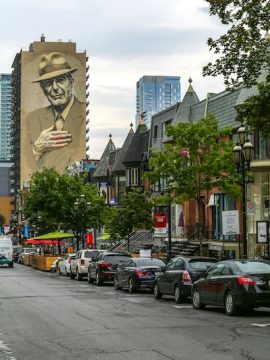 Cloudy weather during a day trip to Montreal